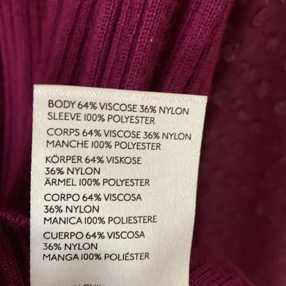 Anthropologie Elegant Purple Puff Sparkle Sleeve Women's Top - Picture 8 of 10